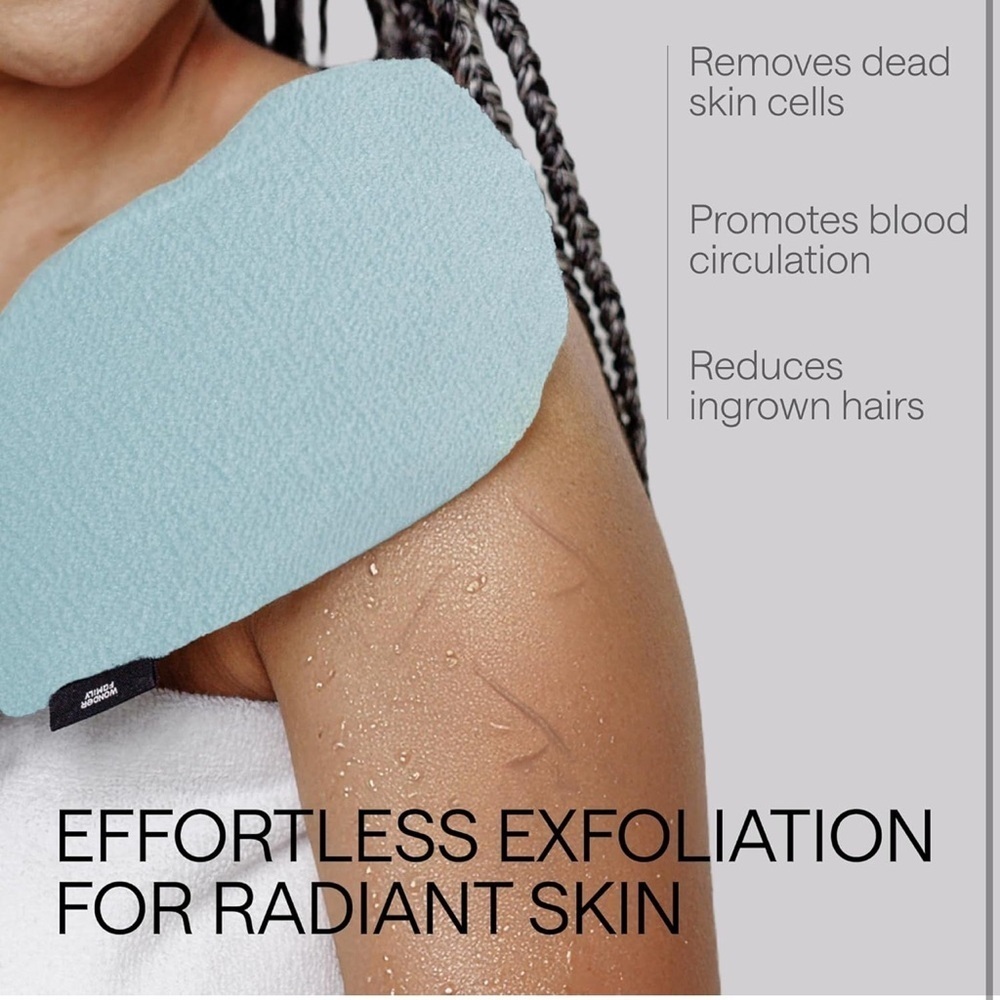 Korean Exfoliating Mitt, Dead Skin Remover, Exfoliating Body Scrubber Fa… - Picture 3 of 7